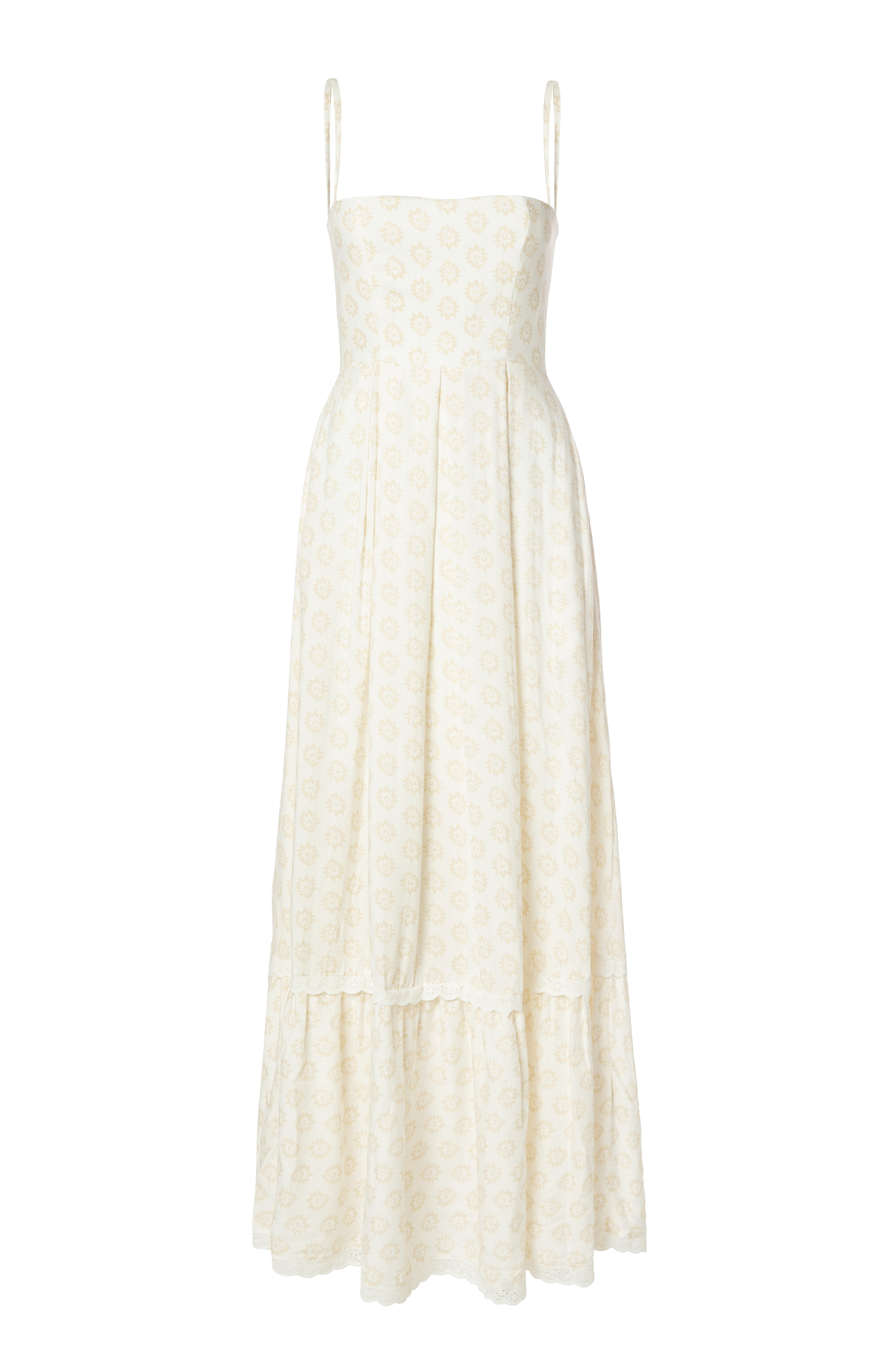 Juliet İp Askılı Elbise BEYAZ KREM