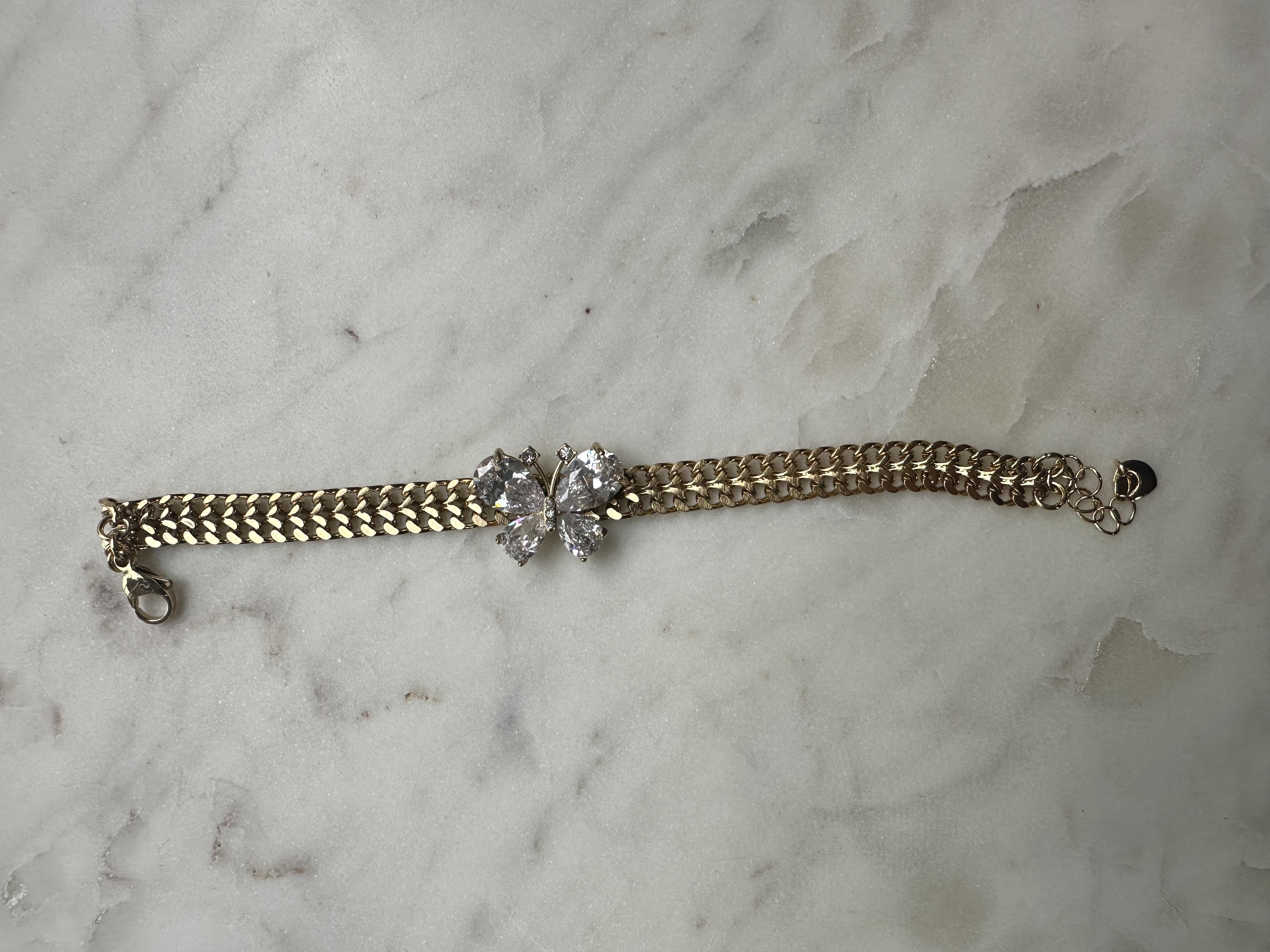 Kelebek Taşlı Bileklik