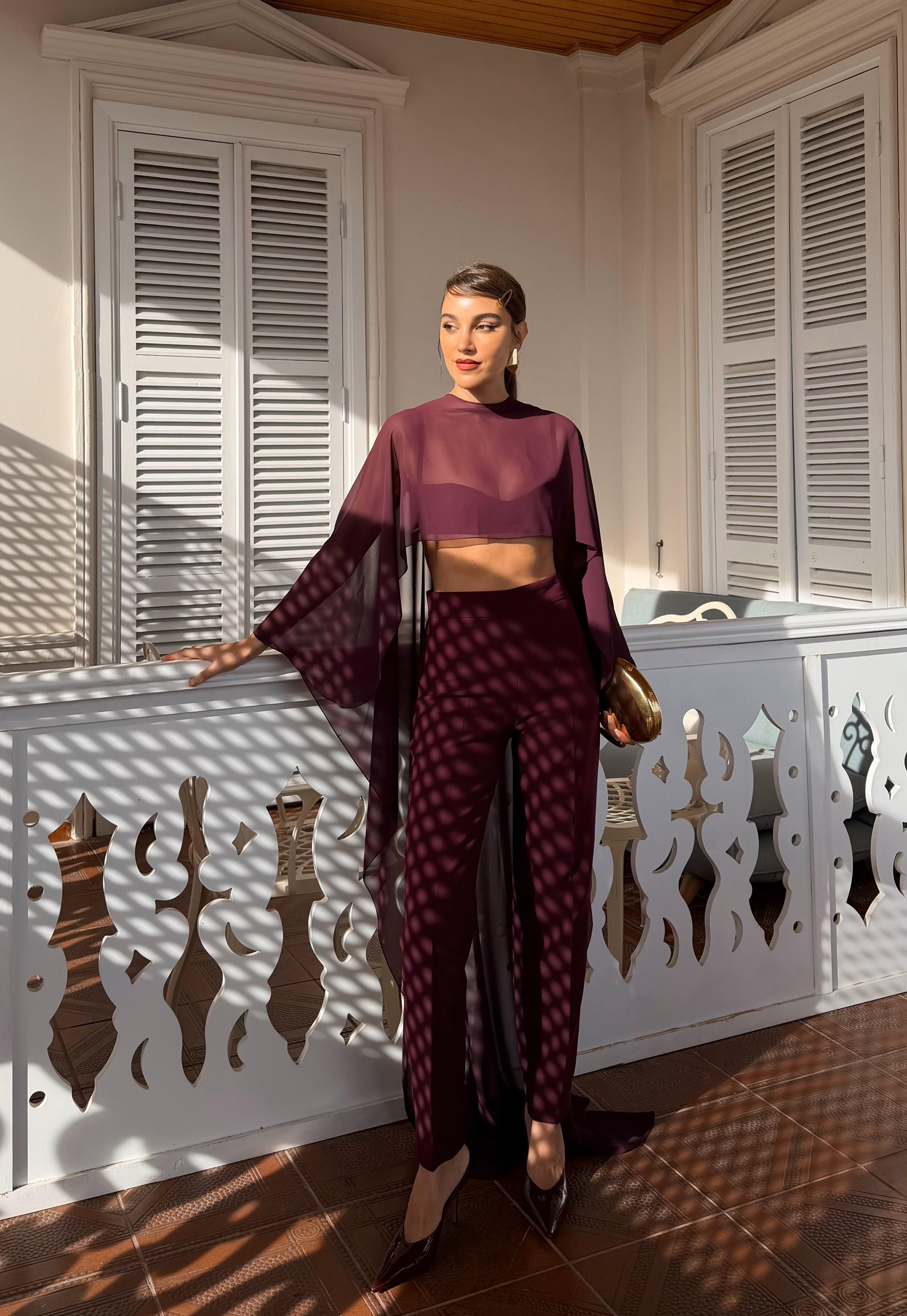 Mimosa Pantolon Bordo