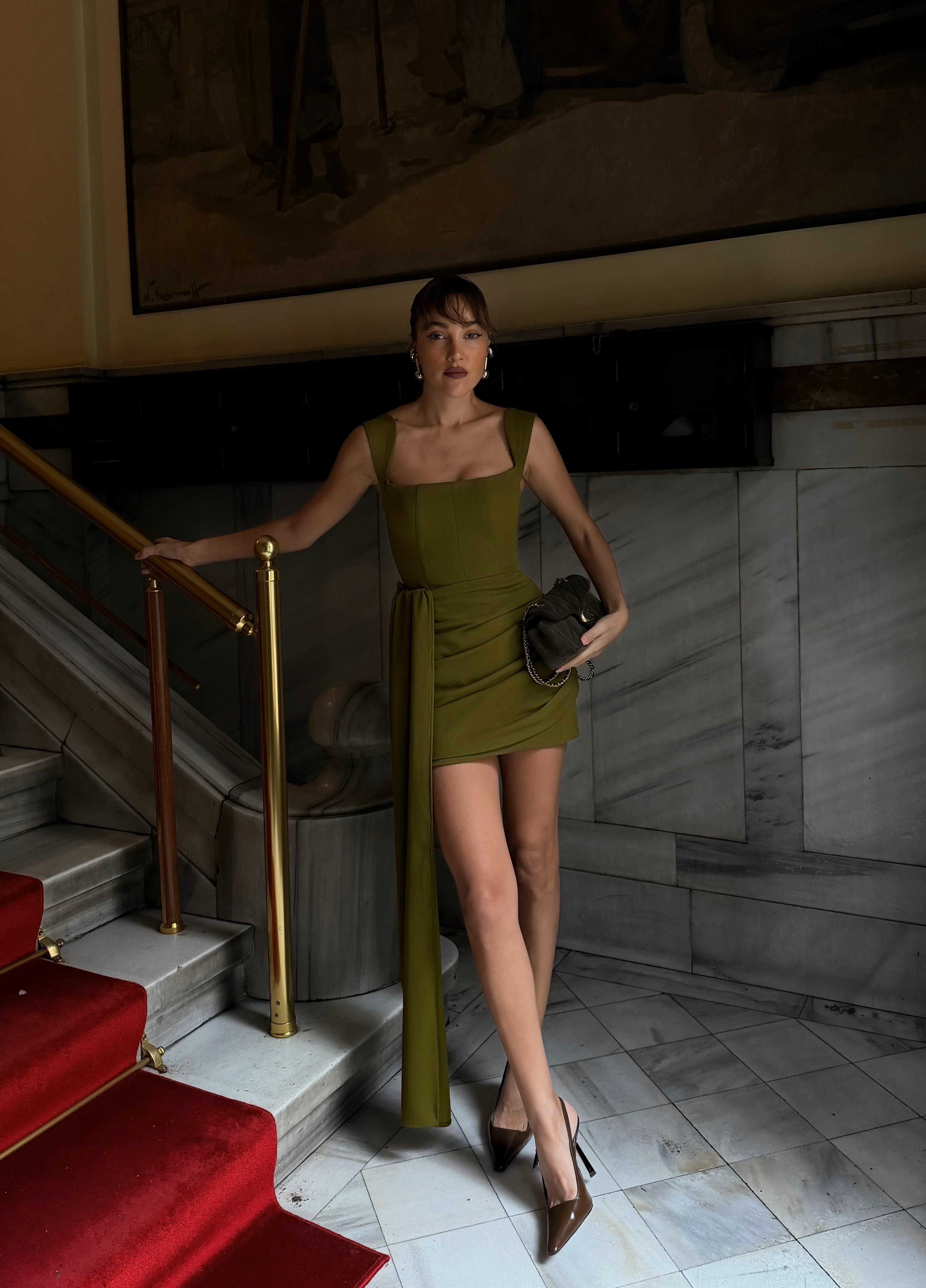 Molae Mini Etek Yeşil