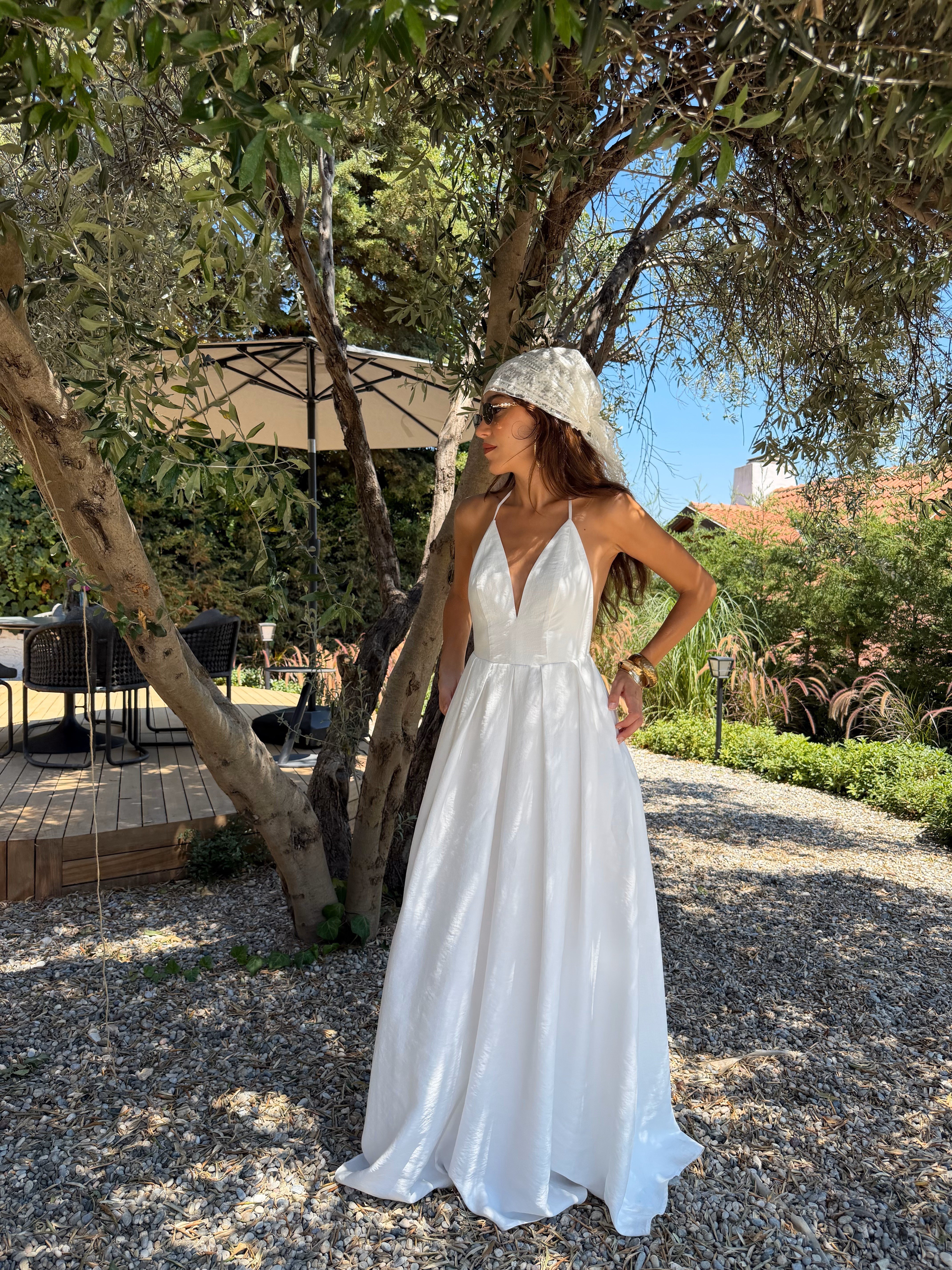 Perla Elbise Beyaz