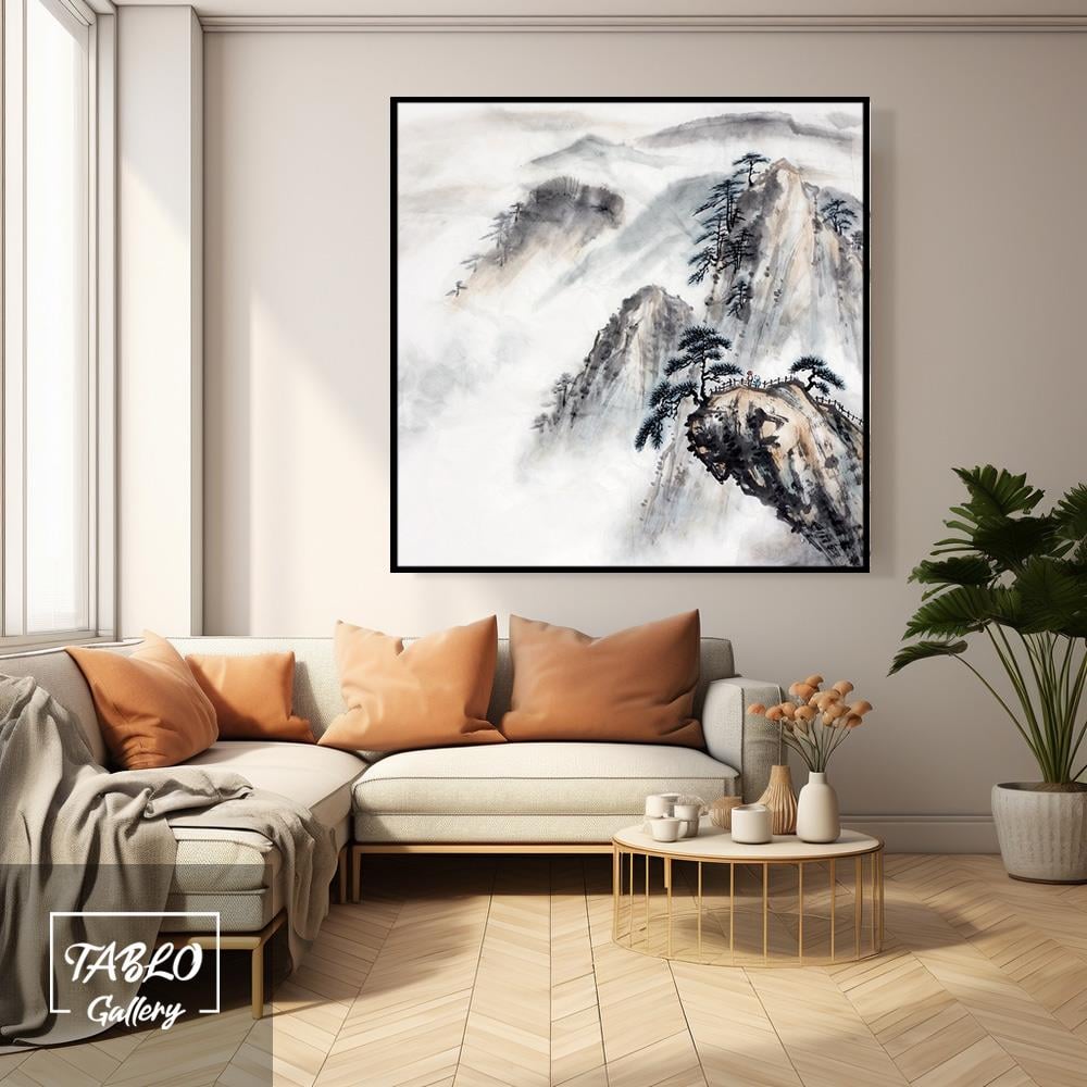 Dağ Manzarası Kanvas Tablo