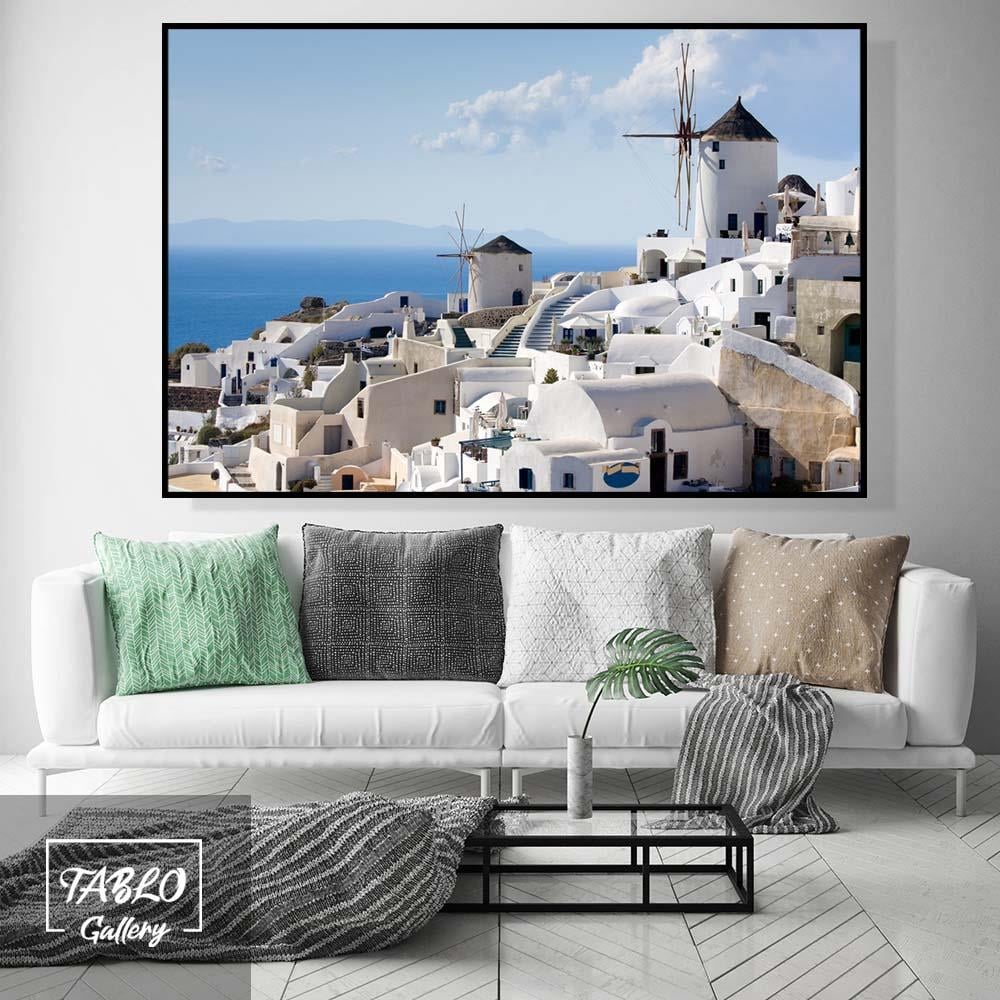 Mykonos Şehir Manzarası Kanvas Tablo