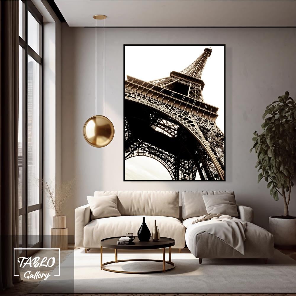 Paris Şehri Eyfel Kulesi Kanvas Tablo