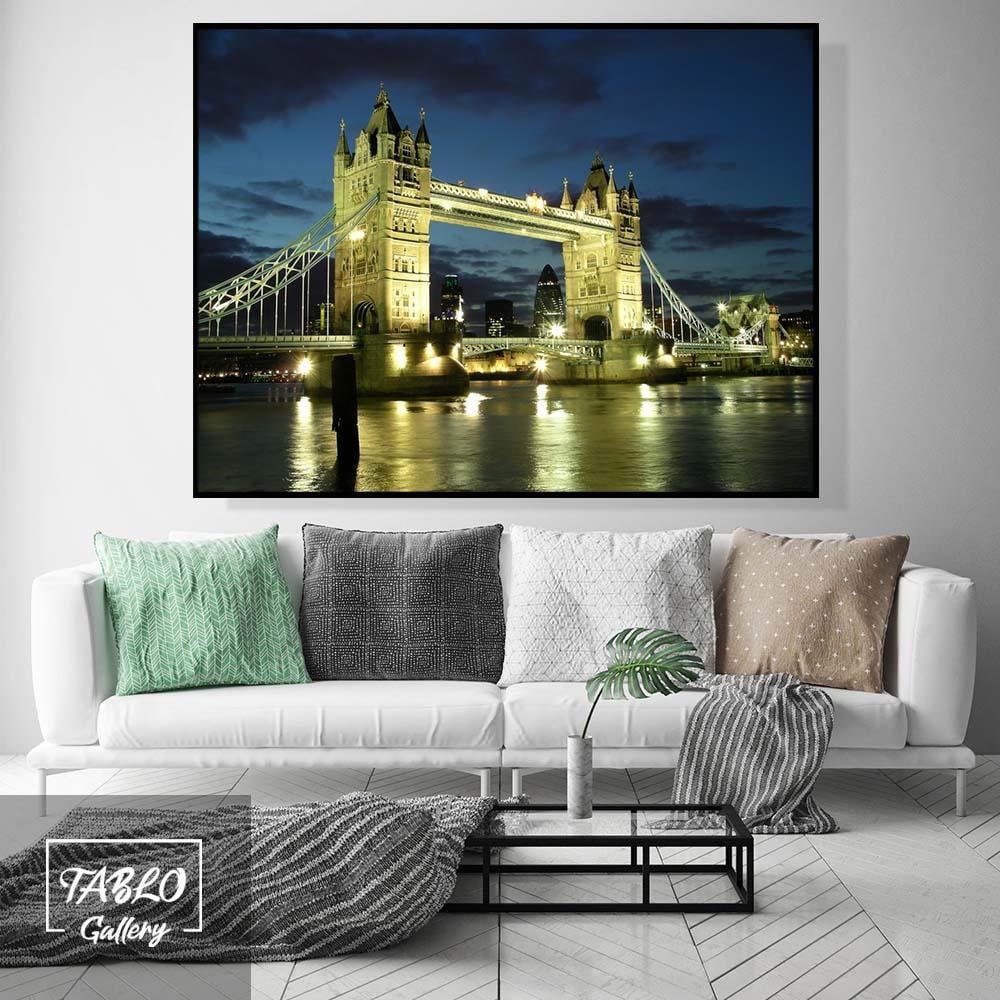 Tower Bridge Manzarası Kanvas Tablo