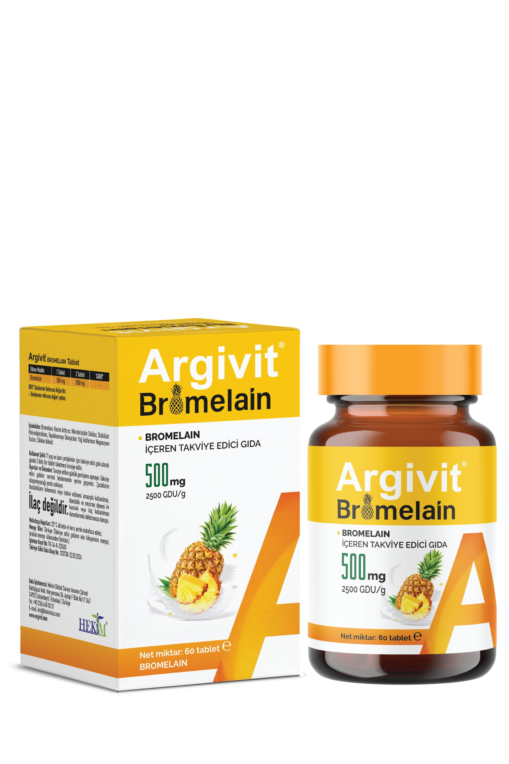 Argivit Bromelain 60 Tablet