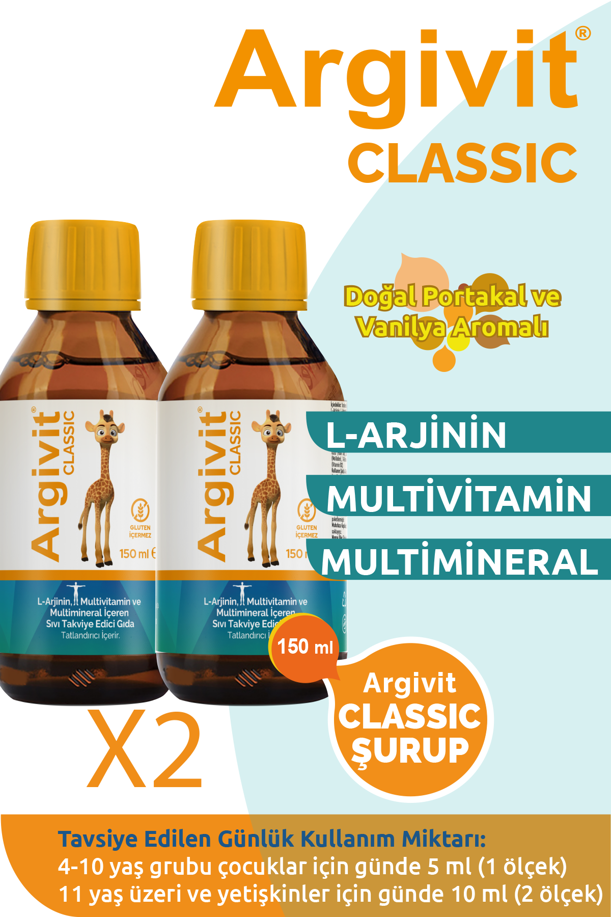 Argivit Classic Syrup 2-Piece Family Pack 150 ml