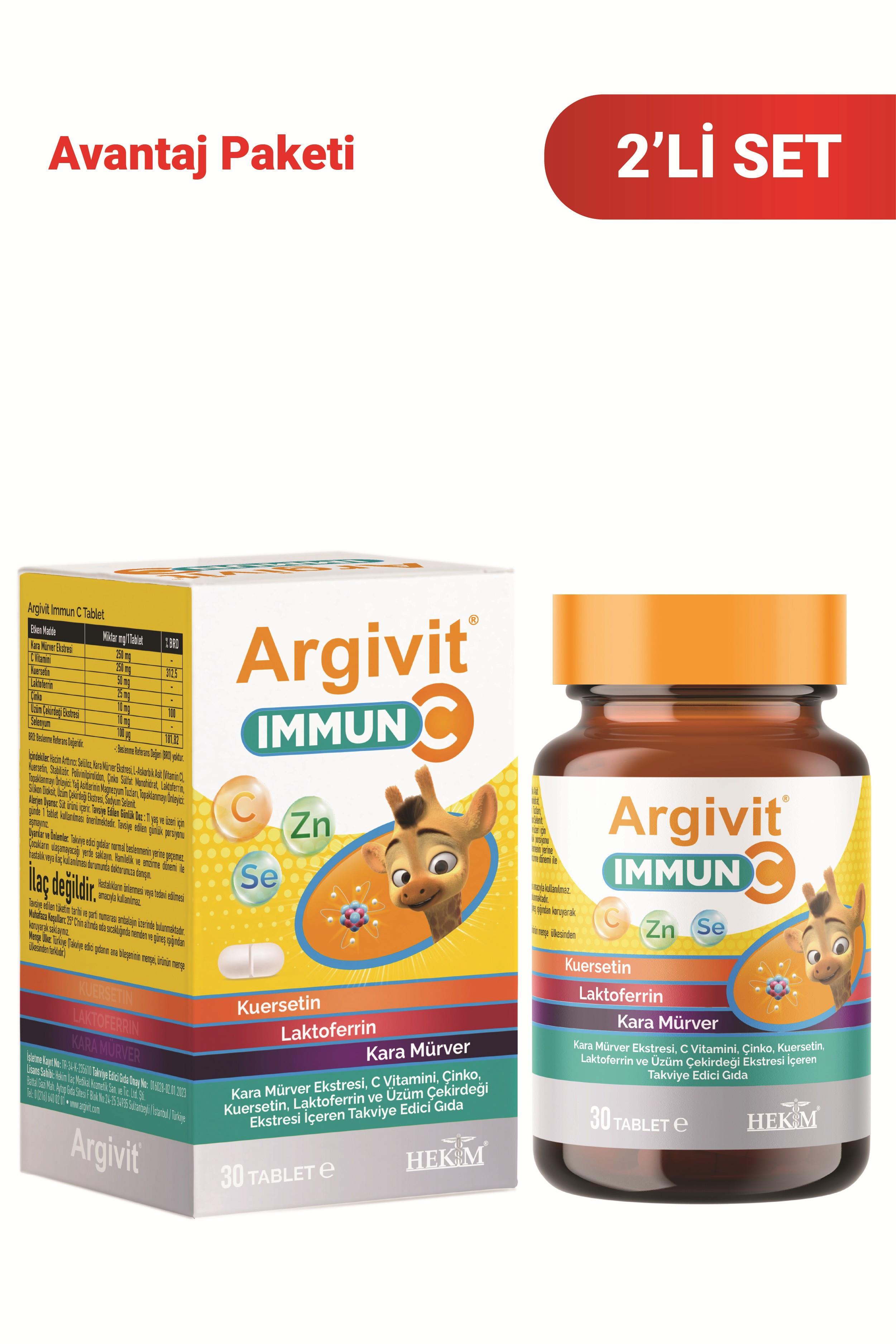 Argivit Immun C 30 Tablets 2 Pack