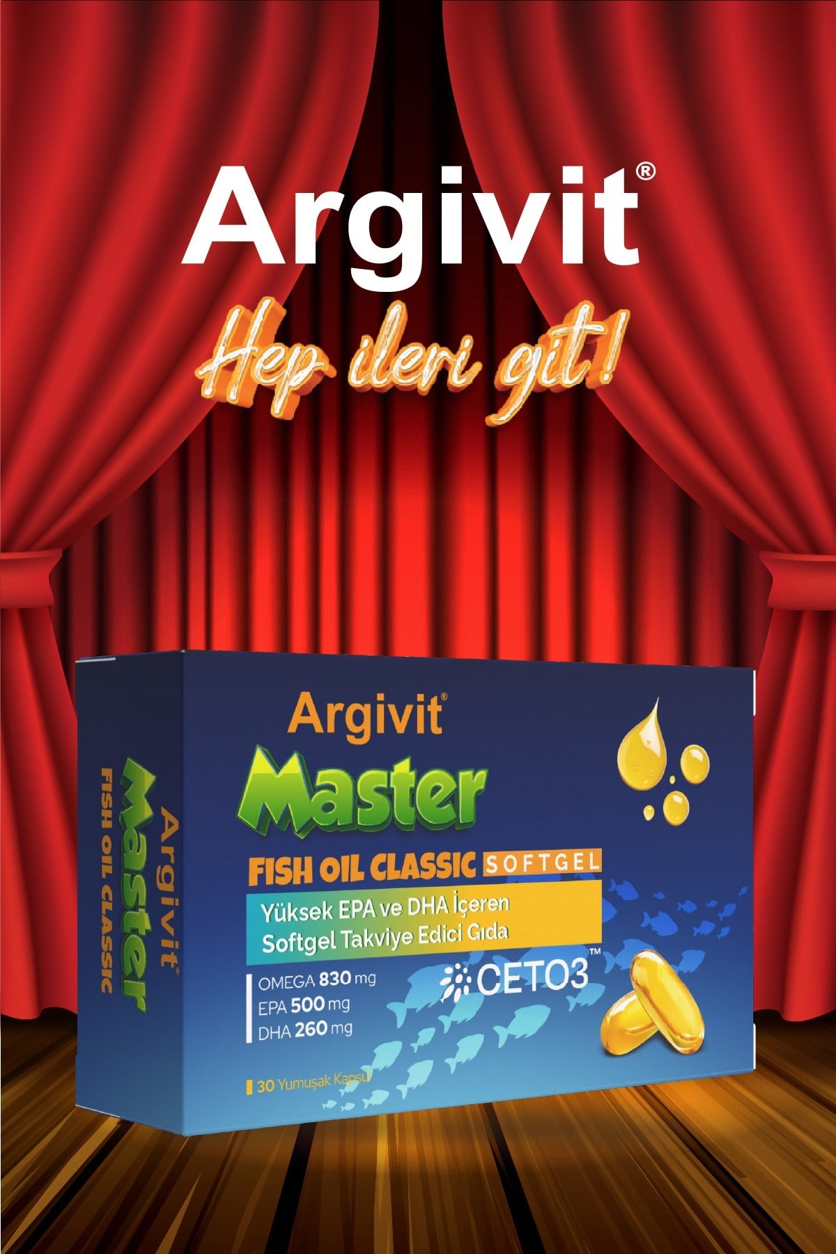 Argivit Master Fish Oil Softgel 30 Yumuşak Kapsül 