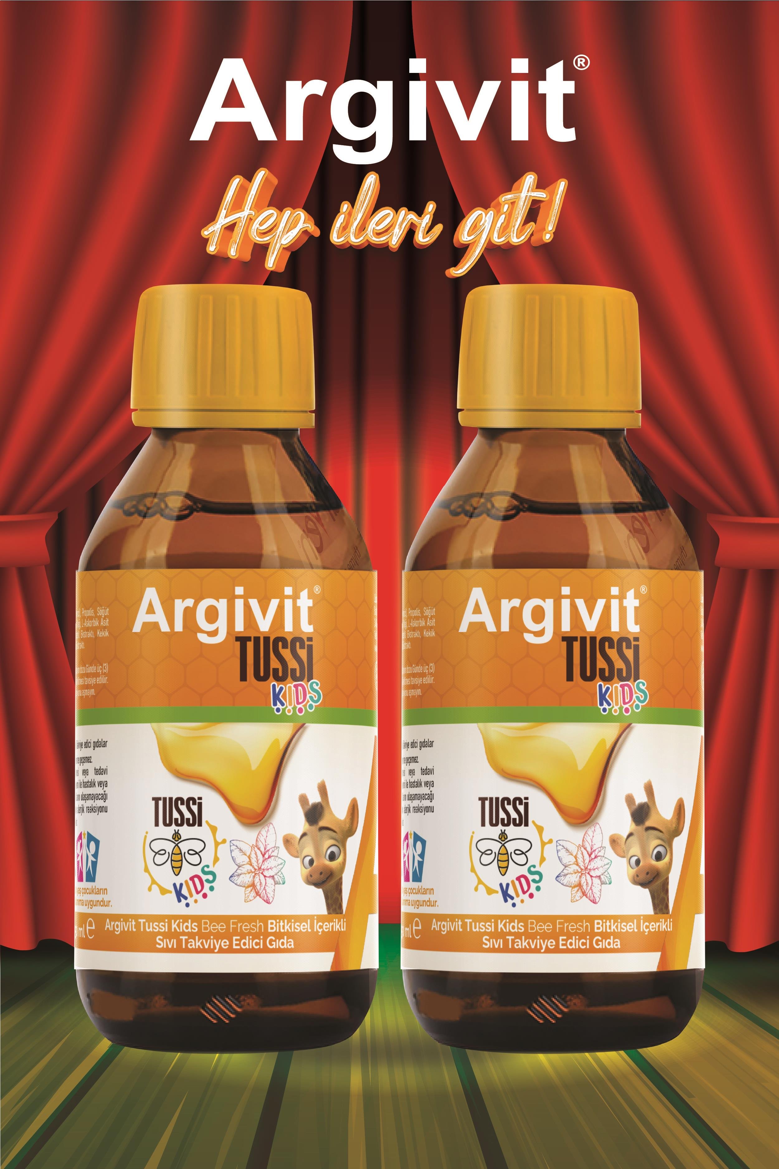 Argivit Tussi Kids ( C vitamini ve Çinko ) Şurup 150 ml 2’li Paket