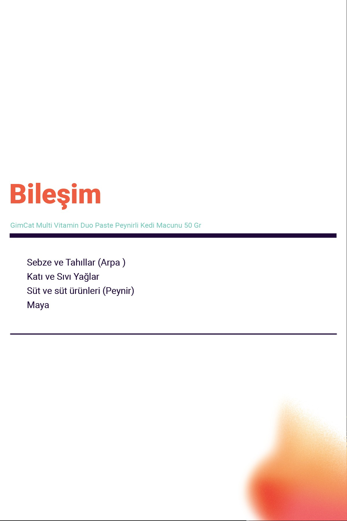 GimCat Multi-Vitamin Duo Paste Peynır 12 Vitamin Kedi Macunu 50gr