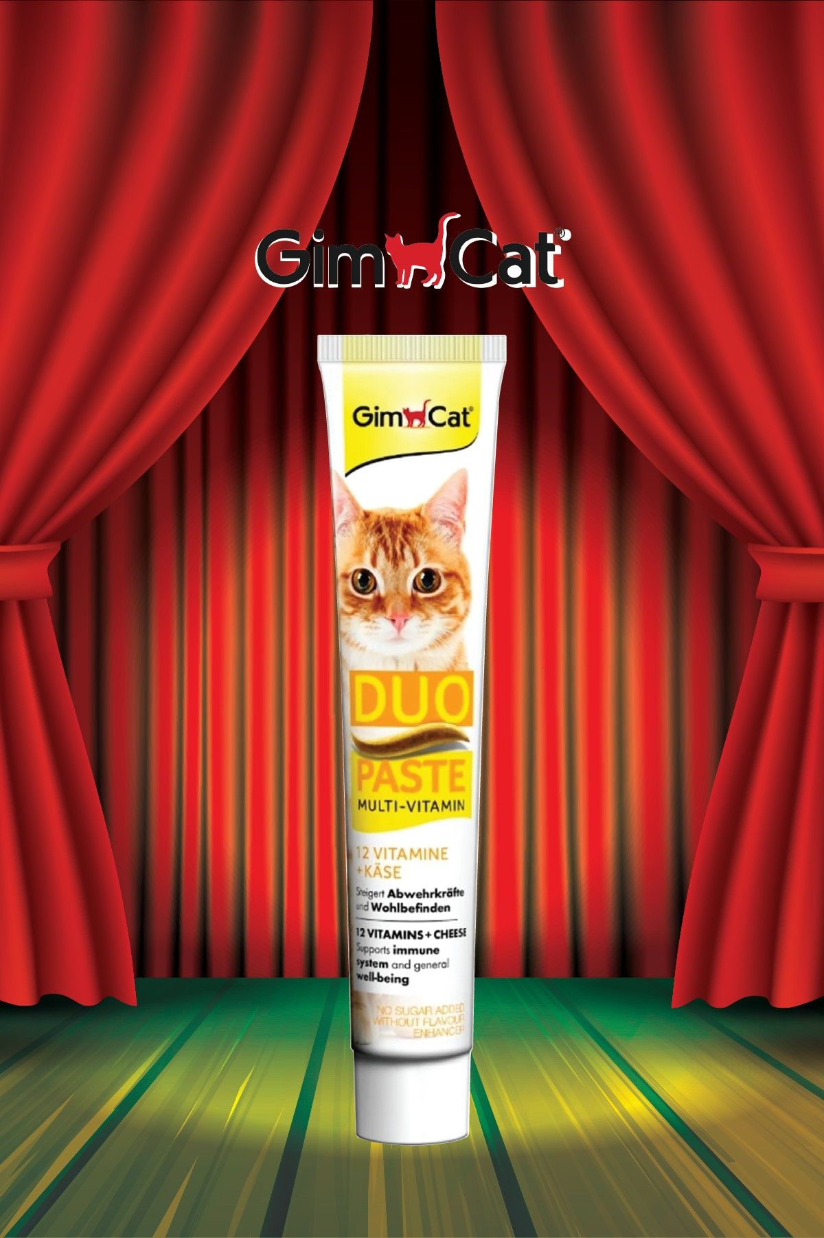 GimCat Multi-Vitamin Duo Paste Peynır 12 Vitamin Kedi Macunu 50gr
