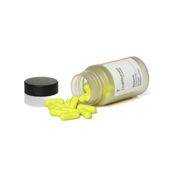 Live Yourself Berberin 500 mg, Berberis Vulgaris, Karamuk Ekstresi içeren Takviye Edici Gıda 30 Kapsül