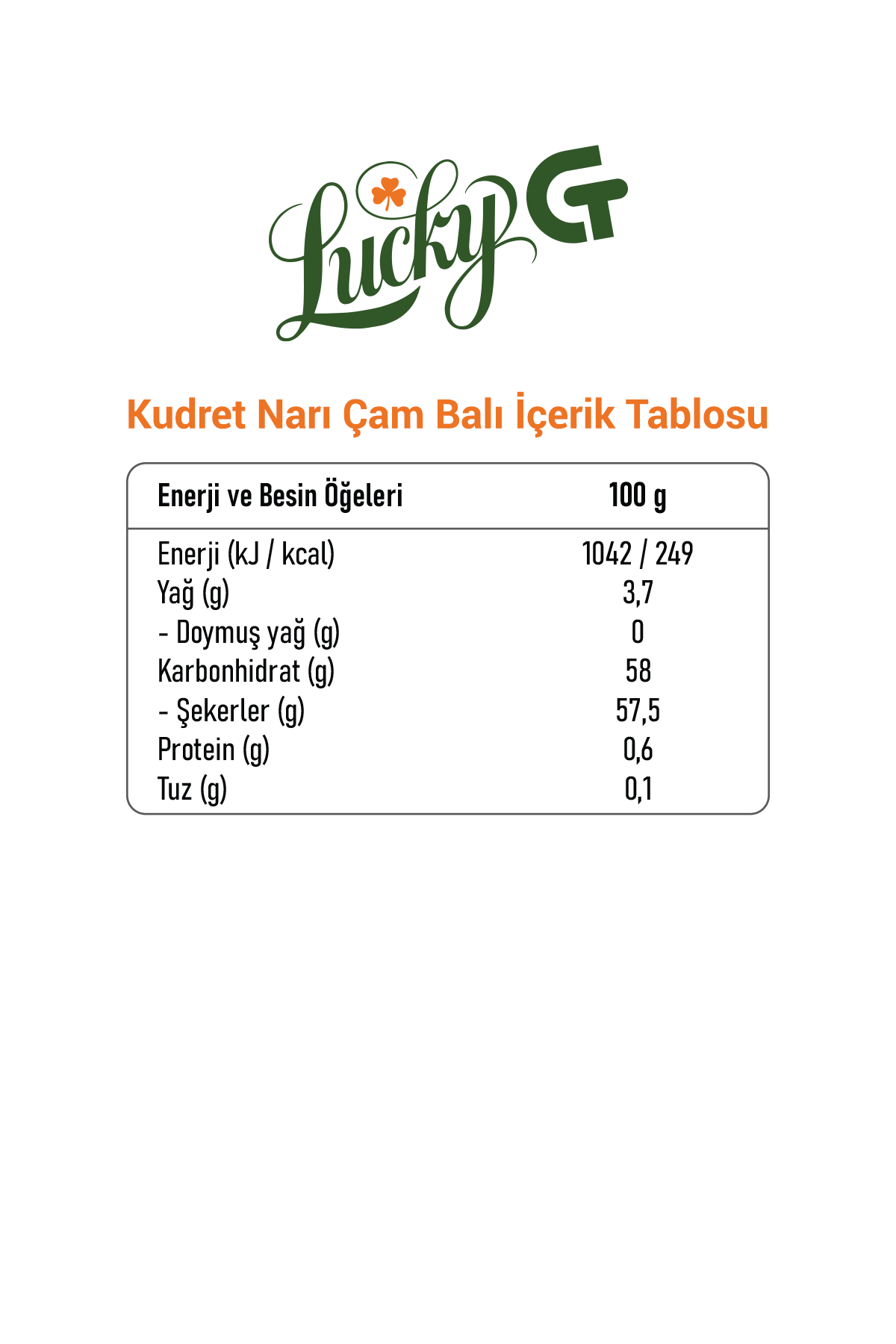 Lucky GT Bitter Melon Çam Balı Kudret Narı 100 gr