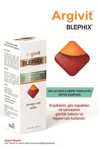 Argivit Blephix Göz Çevresi ve Kirpik Temizleyici Köpük Şampuan 100 ml 2li Paket