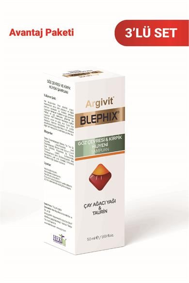 Argivit Blephix Cleansing Shampoo 50 ml 3 Pack