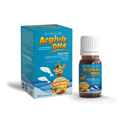Argivit DHA, Balık Yağı İçeren Sıvı Takviye Edici Gıda 10 ml