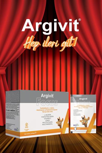 Argivit Focus L-Arjinin, Fosfotidilserin, Multivitamin ve Multimineral 30 Saşe