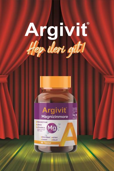 Argivit Magnizinmore Magnezyum, Çinko ve Vitamin D İçeren Takviye Edici Gıda 60 Tablet