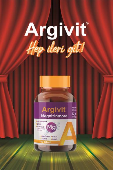 Argivit Magnizinmore Magnezyum, Çinko ve Vitamin D İçeren Takviye Edici Gıda 60 Tablet