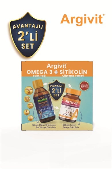 Argivit Master Fish Oil ve Stikolin Avantajlı 2li Set