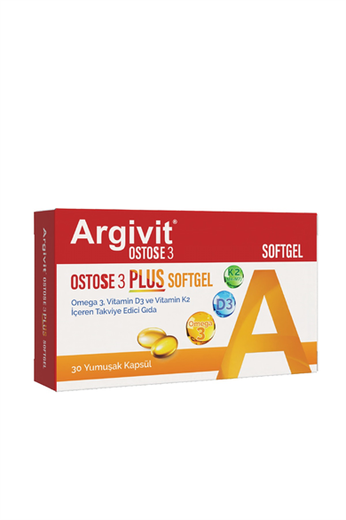 Argivit Ostose 3 Plus Softgel 30 Yumuşak Kapsül