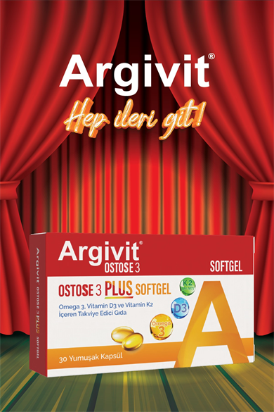 Argivit Ostose 3 Plus Softgel 30 Yumuşak Kapsül