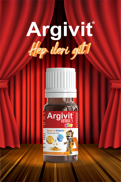 Argivit Ostosse3 Kids Omega 3 ve Vitamin D3 içeren Takviye Edici Gıda 10 ml