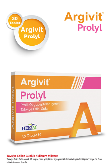 Argivit Prolyl Oligopeptidaz İçeren Takviye Edici Gıda 30 Tablet