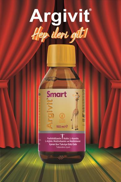 Argivit Smart (Fosfotidilserin, Kolin, L-Karnitin, L-Arjinin, Multivitamin, Multimineral) Şurup 150 ml - Portakal ve Vanilya Aromalı