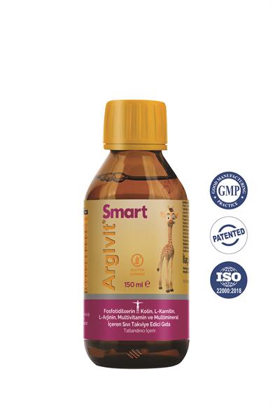 Argivit Smart (Fosfotidilserin, Kolin, L-Karnitin, L-Arjinin, Multivitamin, Multimineral) Şurup 150 ml 2’li Paket - Portakal ve Vanilya Aromalı
