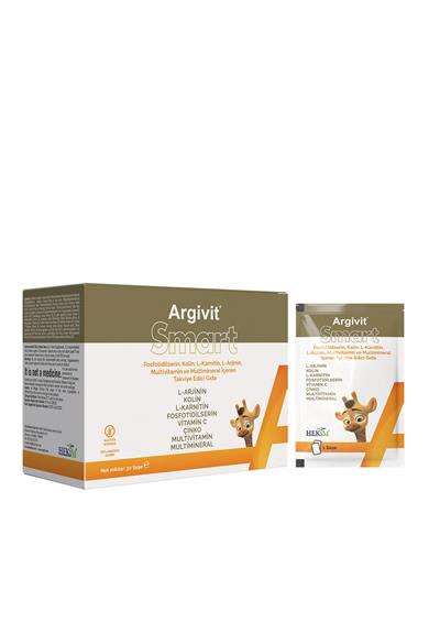 Argivit Smart Fosfotidilserin, Kolin, L-Karnitin, L-Arjinin, Multivitamin ve Multimineral 30 Saşe
