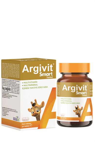 Argivit Smart Tablet 30 Tablet - Fosfatidilserin, Kolin, L-Arginin, Multivitamin ve Multimineral