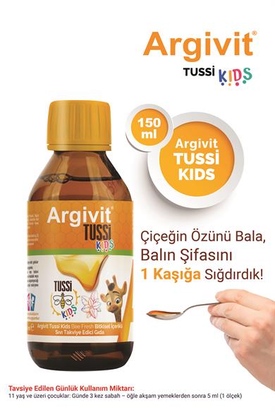 Argivit Tussi Kids ( C vitamini ve Çinko ) Şurup 150 ml 3’lü Paket