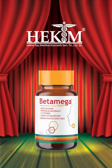 Betamega Tablet 30 Tablet Betaglukan, Propolis Ekstraktı, C Vitamini, Çinko, Selenyum