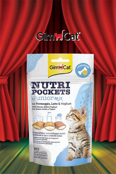 GimCat Nutrıpockets Junior Mix Kedi Ödül Tableti 60gr