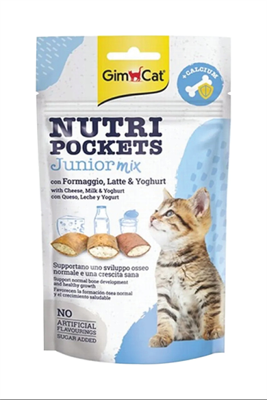 GimCat Nutrıpockets Junior Mix Kedi Ödül Tableti 60gr