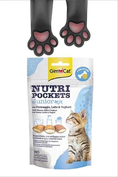 GimCat Nutrıpockets Junior Mix Kedi Ödül Tableti 60gr