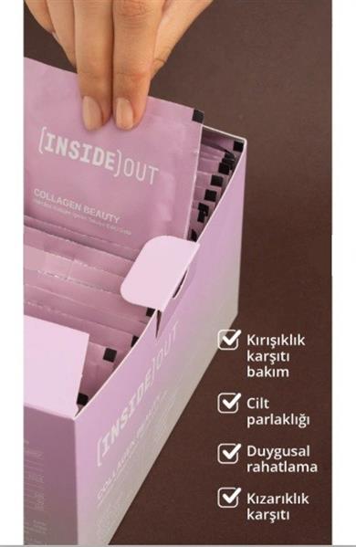 Insıde Out Collagen Beauty Hidrolize Kolajen İçeren Takviye Edici Gıda