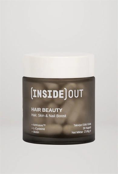 Insıde Out Hair Supplement Saç ve Tırnak Vitamini 30 Kapsül