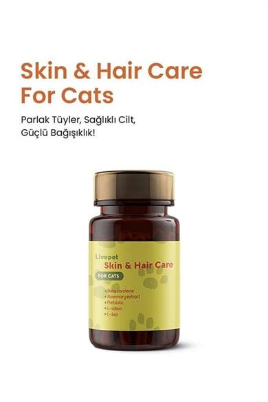 Live Pet Kediler İçin Sağlıklı Deri ve Tüy Tableti