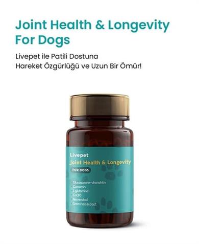 Live Pet Köpekler İçin Eklem Sağlığı ve Longevity Tableti