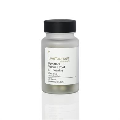 Live Yourself Passiflora Valerian Root L-theanine Melissa Kür 30 Kapsül