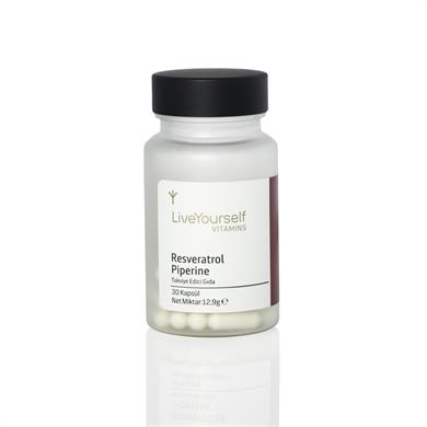Live Yourself Resveratrol Piperine Takviye Edici Gıda 30 Kapsül
