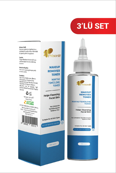 Prosante Makyaj Temizleme Toniği 200 ml 3lü Paket
