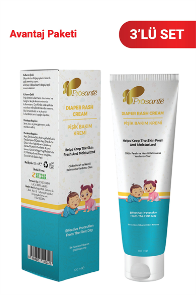 Prosante Pişik Bakım Kremi 100 ml x 3 Adet