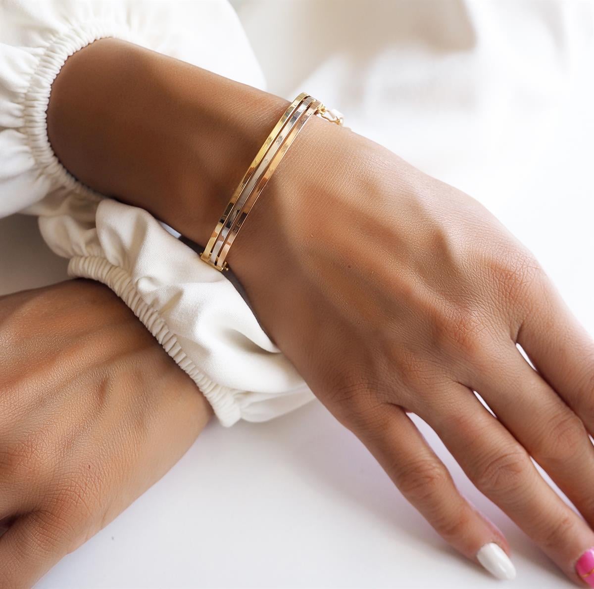 Mardeluz Modern Üç Sıra Bilezik