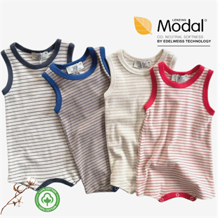 EDELWEISS 51456 ÇİZGLİ ASKILI ROMPY