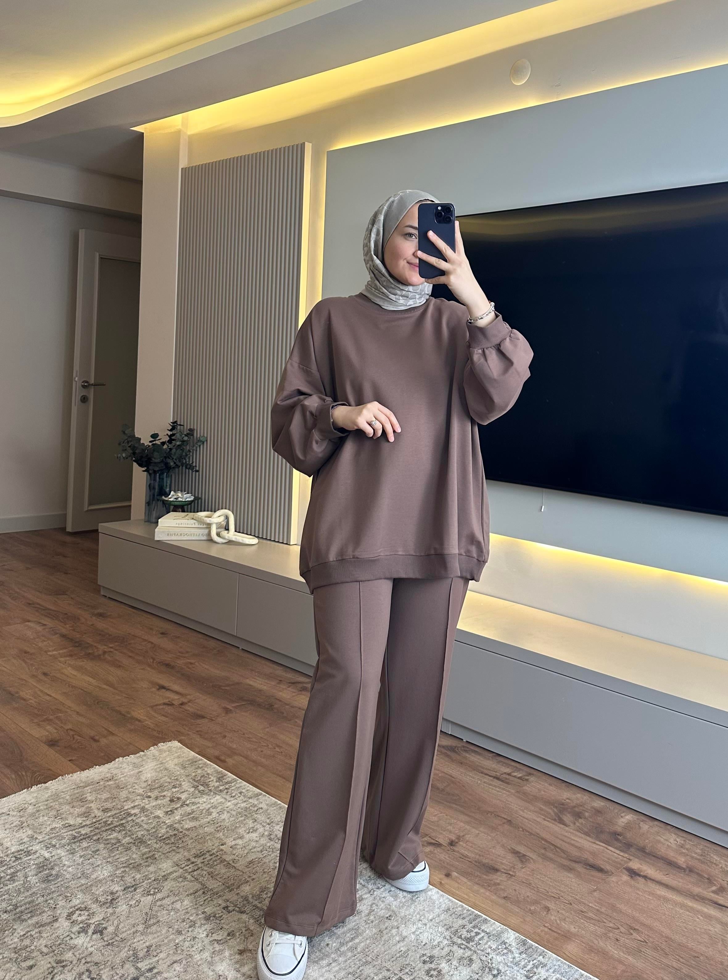 Basıc Oversize Takım Toprak - TAKIM