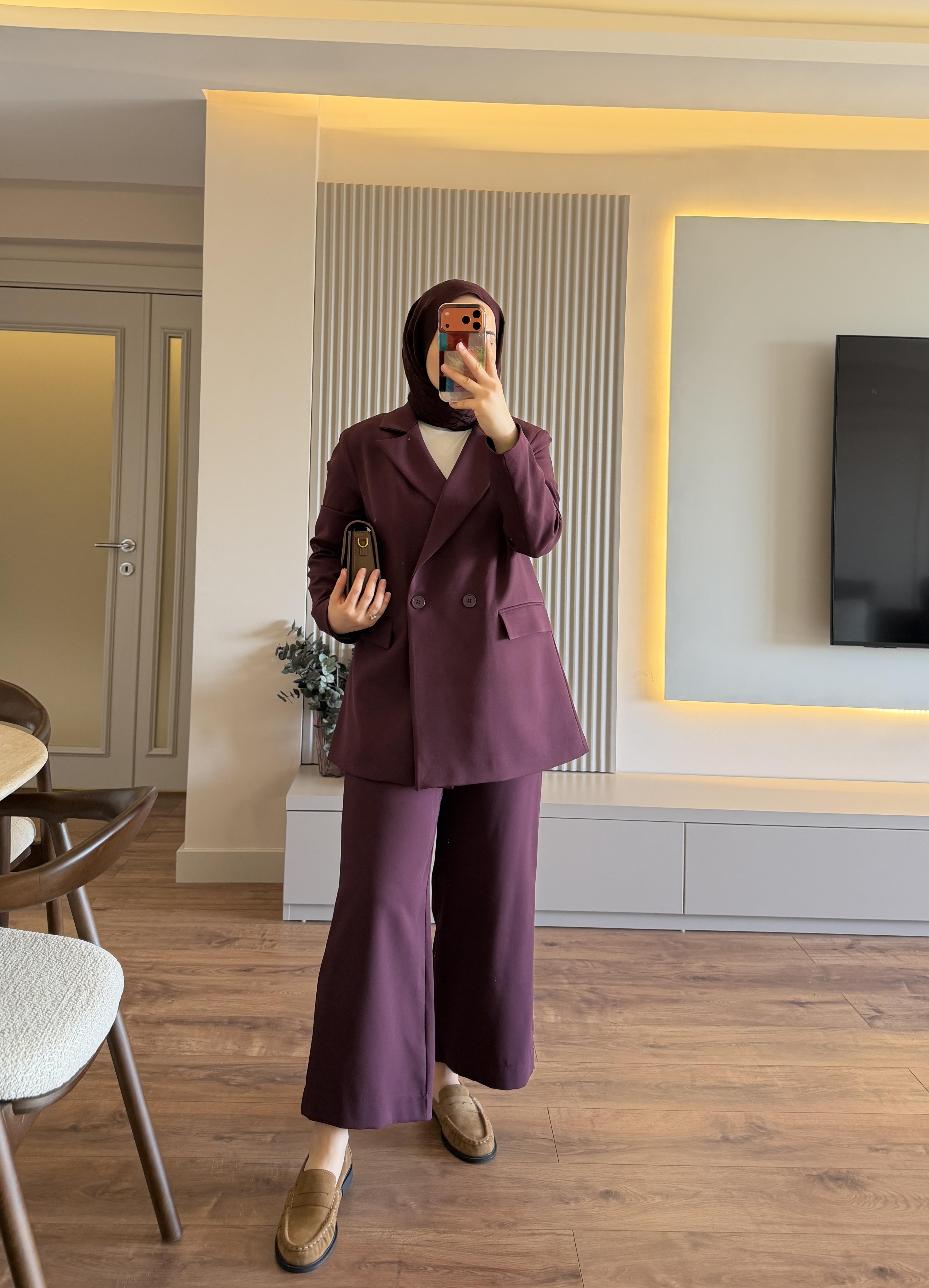 Blazer Takım Mürdüm - TAKIM